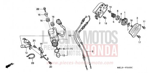 MOTORE SERVO (CBR1000RR4/5) CBR1000RR5 di 2005